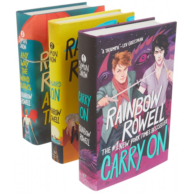 Simon Snow Series Collection 3 Books Set By Rainbow Rowell Carry On,  Wayward Son